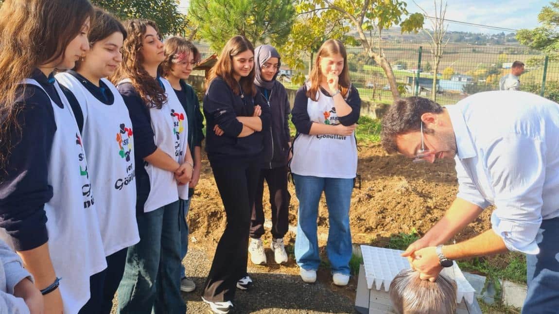 Sosyal Sorumluluk Çalışmaları kapsamında okul öğrencilerimiz ve Genç Gönüllüler Topluluğumuzla birlikte okul bahçemizde mini tarım atölyesini hayata geçirdik.